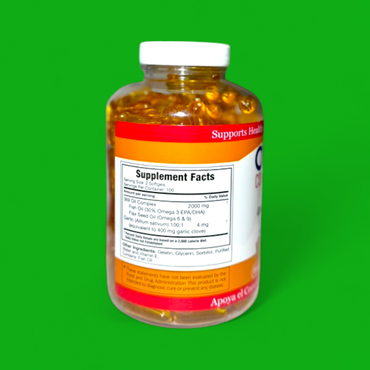 OMEGA CON AJO 3-6-9 ODORLESS 200 SOFTGELS (GMJ)