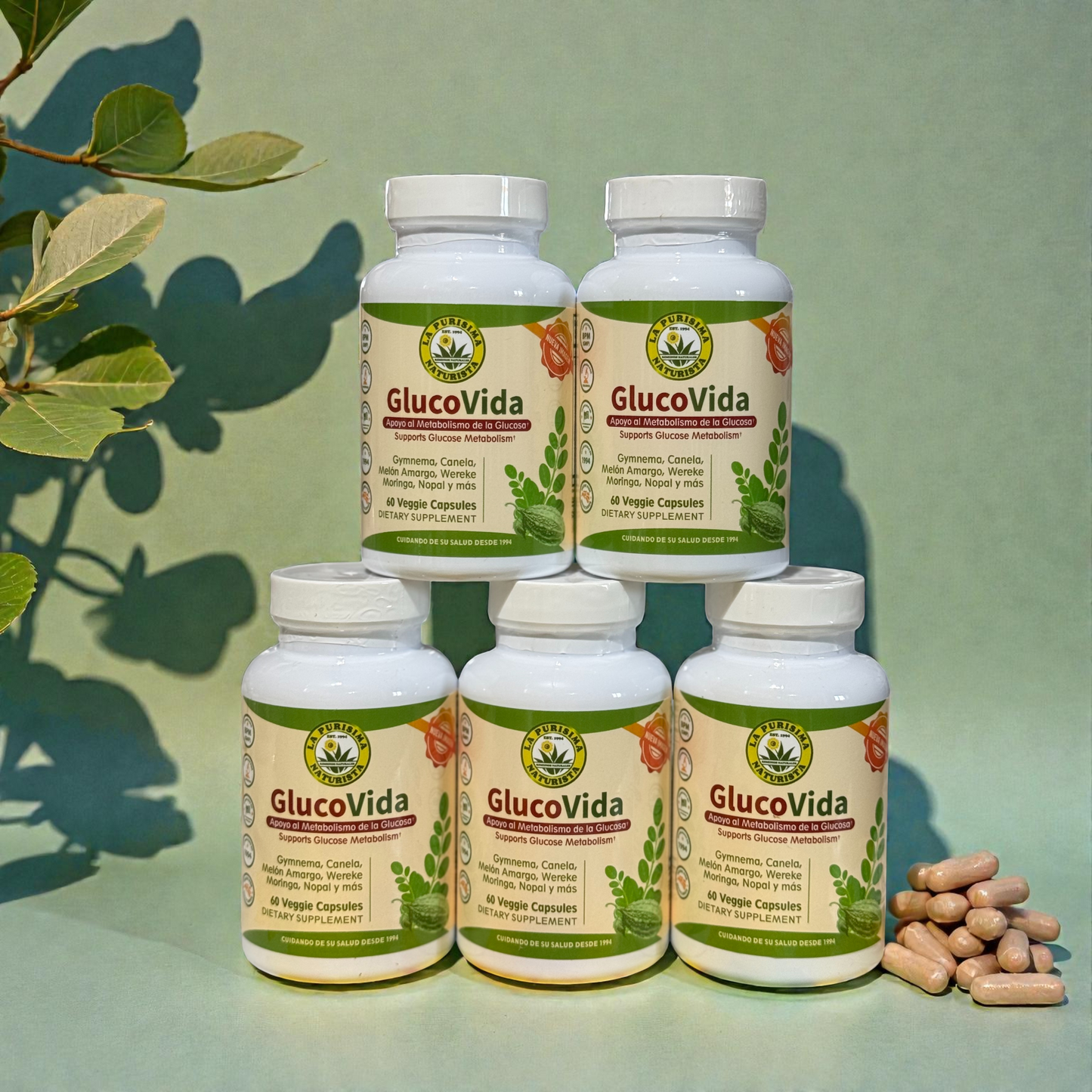 GlucoVida – Apoyo al Metabolismo de la Glucosa 60 Veggie Caps