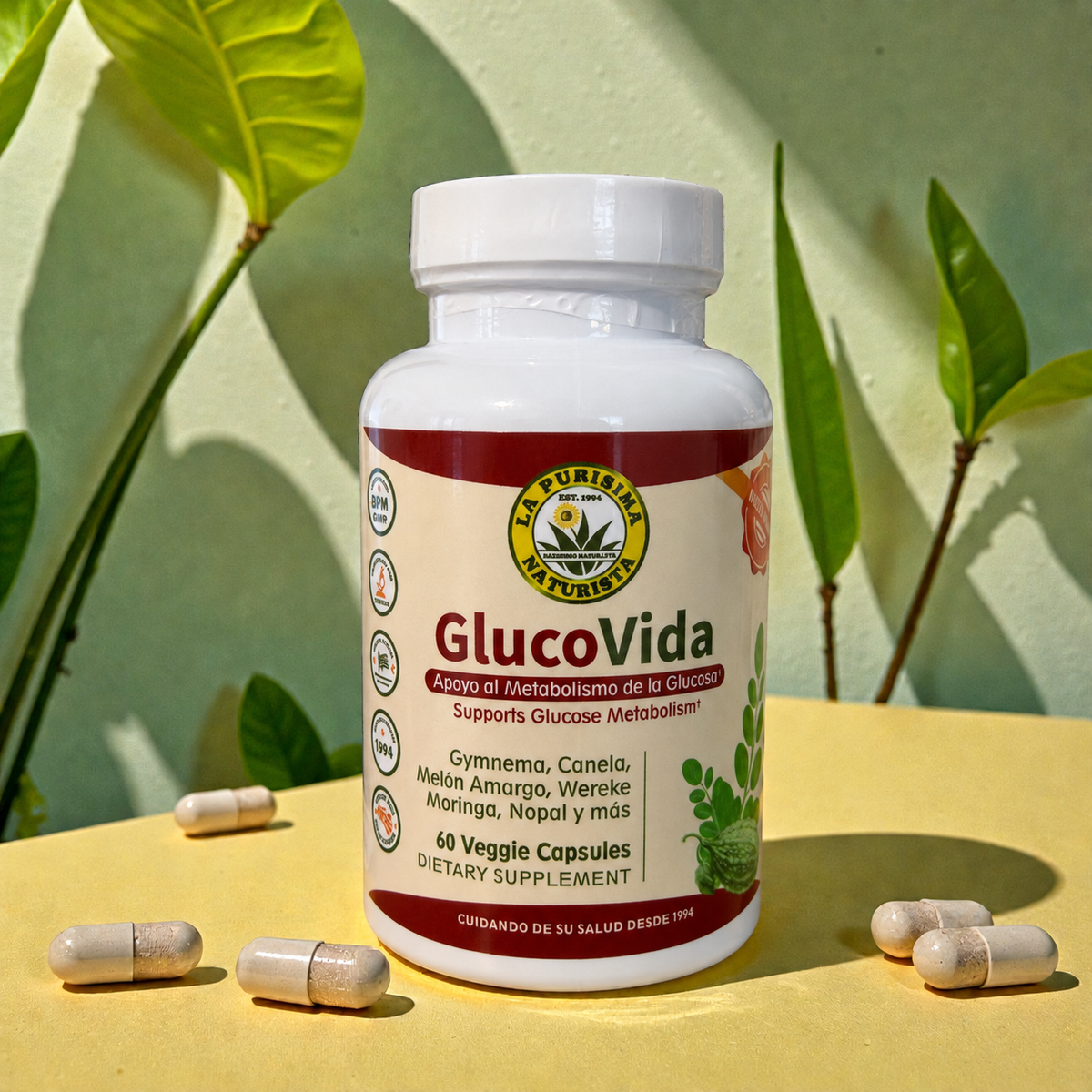 GlucoVida – Bienestar Metabólico 60 Cápsulas