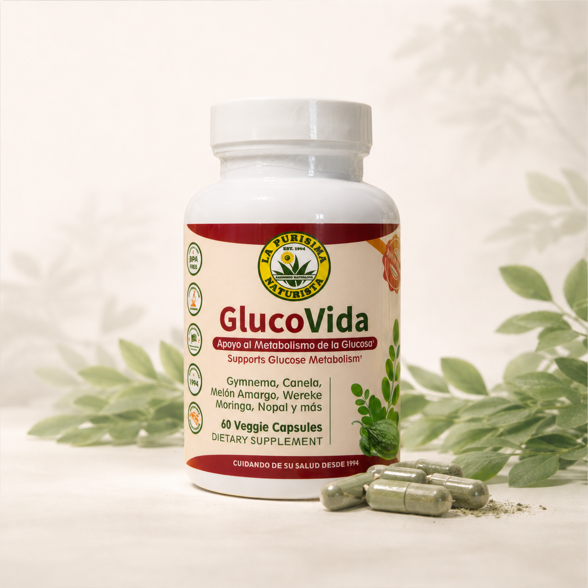 GlucoVida – Bienestar Metabólico 60 Cápsulas