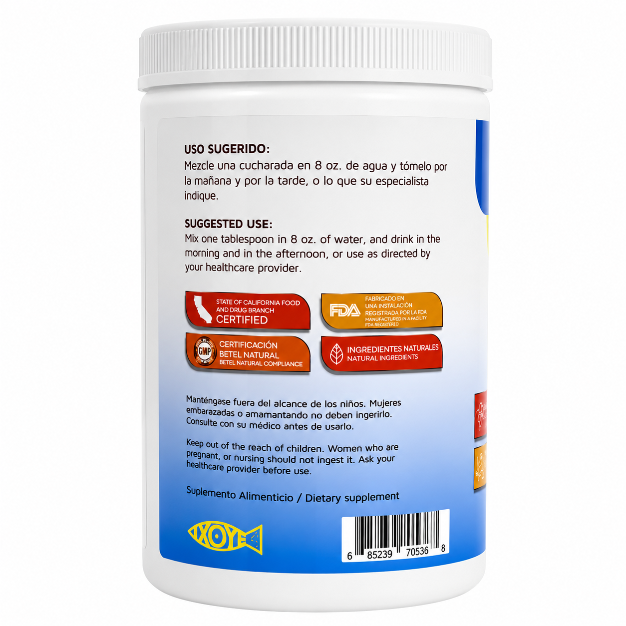 Hydrolyzed Collagen Soursop (Guanábana) Flavor 14 oz – Collagen Supplement