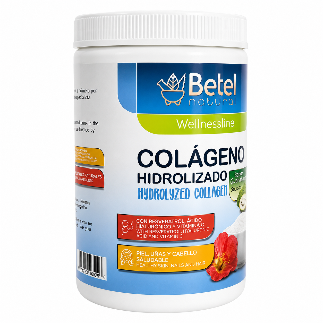 Hydrolyzed Collagen Soursop (Guanábana) Flavor 14 oz – Collagen Supplement