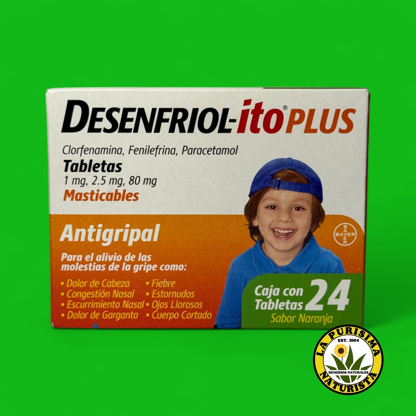 DESENFRIOL-ITO PLUS ANTIGRIPAL KIDS 24 TABLETAS