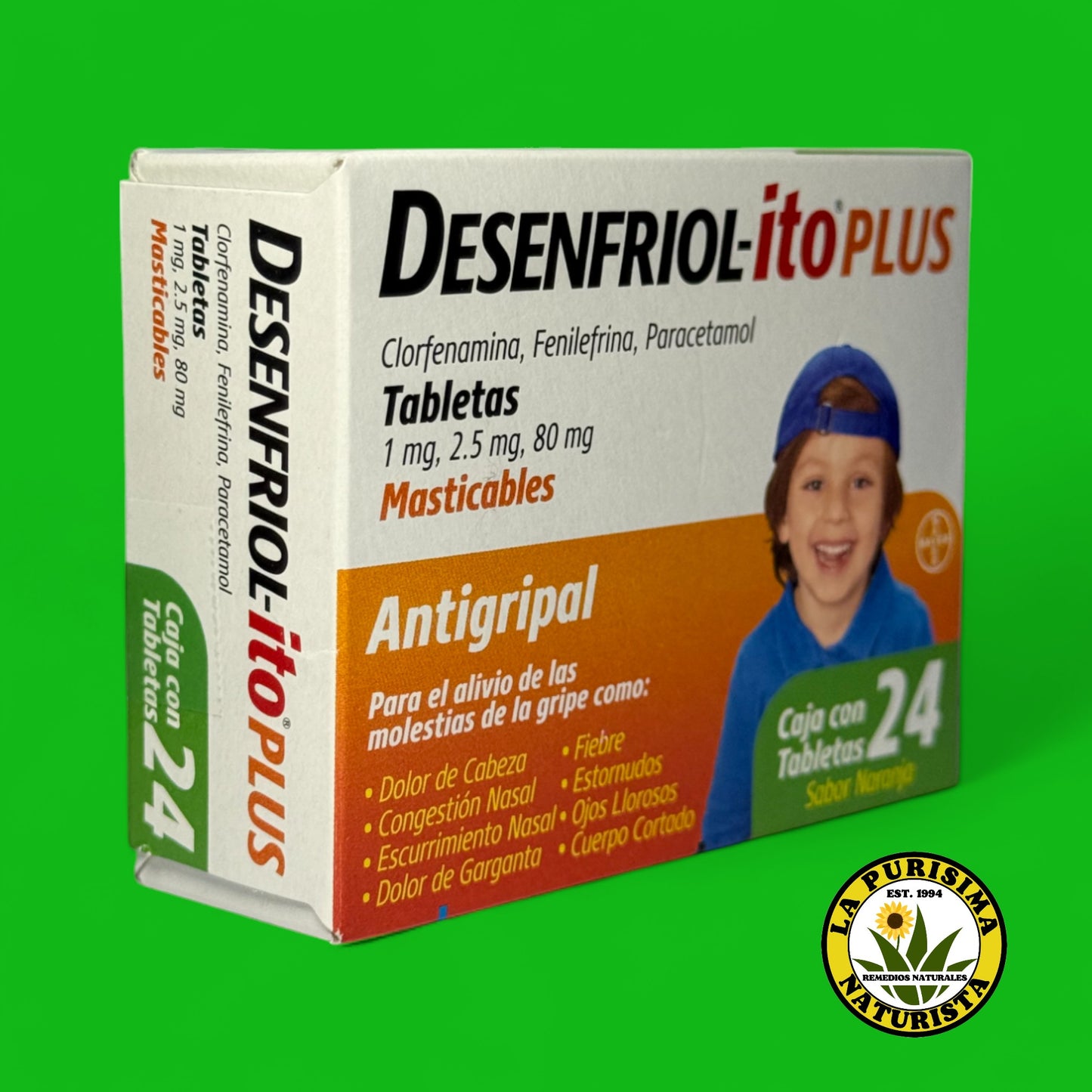 DESENFRIOL-ITO PLUS ANTIGRIPAL KIDS 24 TABLETAS