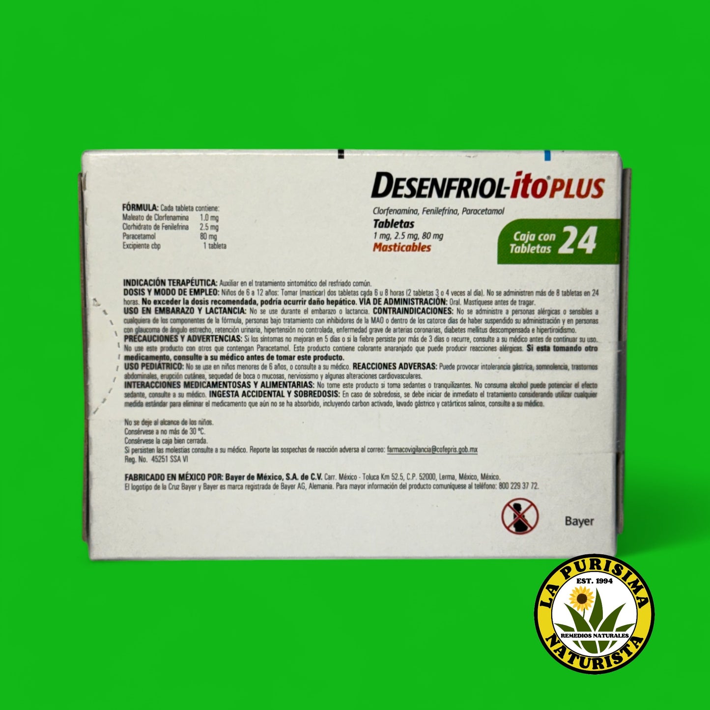 DESENFRIOL-ITO PLUS ANTIGRIPAL KIDS 24 TABLETAS