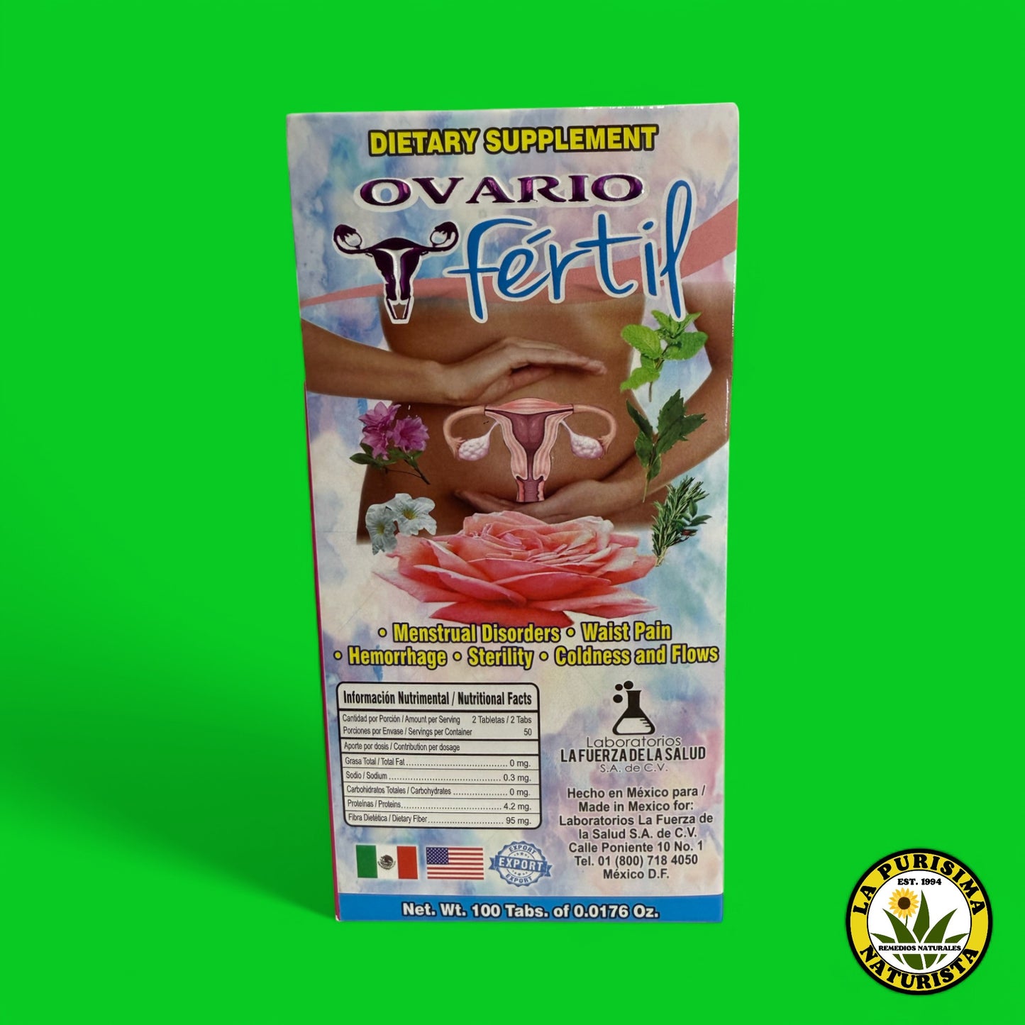 OVARIO FERTIL 100 TABLETAS