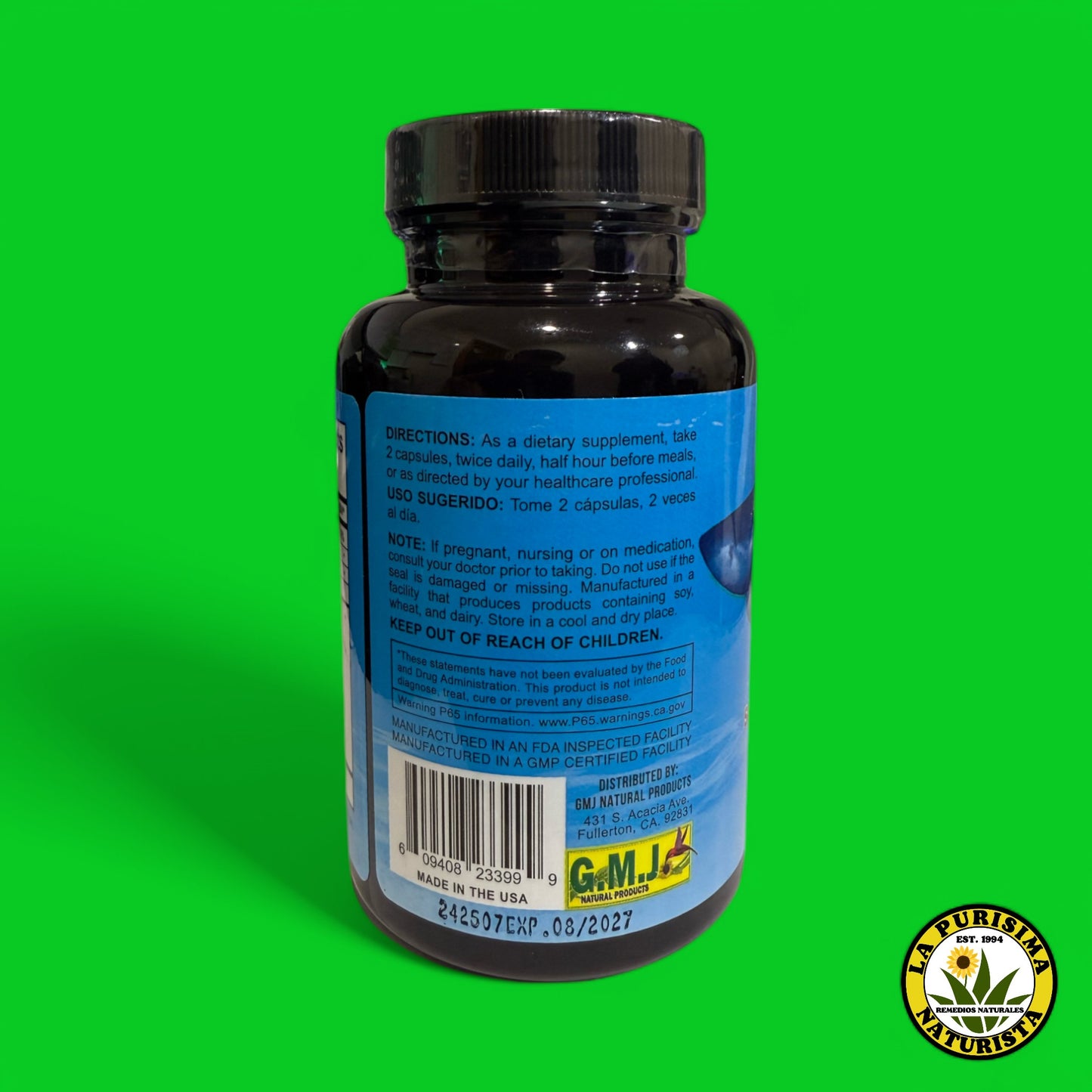 SHARK CARTILAGE 100 CAPSULES (CÁPSULAS DE CARTÍLAGO DE TIBURÓN)