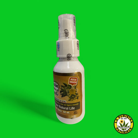 LOCION ORGANICA DE BERGAMOTA CON MINOXIDIL 60 ML (Previene la caída del cabello)