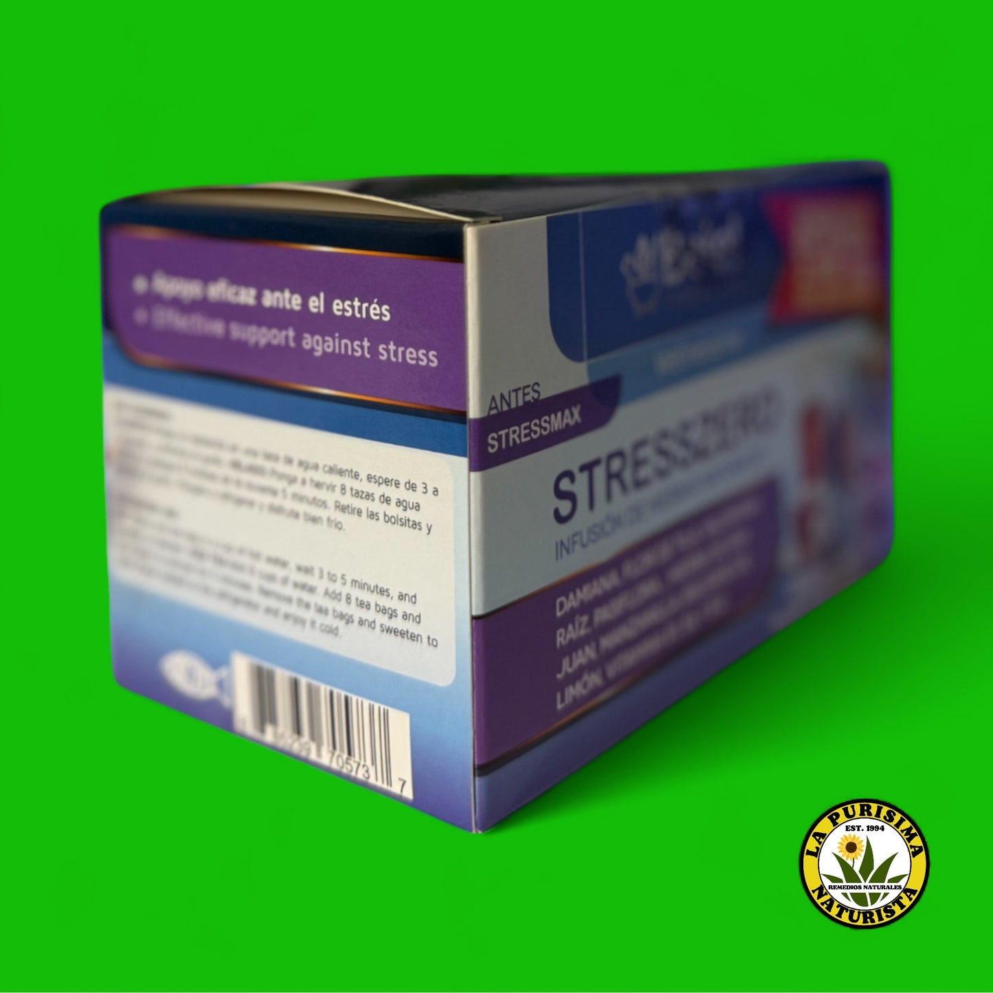 STRESSZERO INFUSION DE HIERBAS NATURALES 24 BOLSITAS DE TE