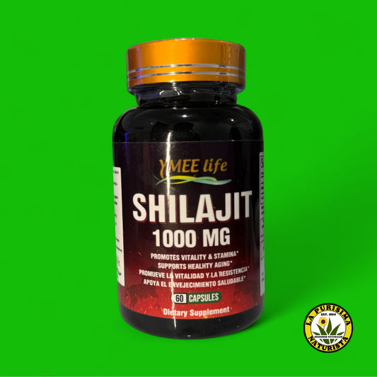 SHILAJIT 1000 MG (PROMUEVE LA VITALIDAD Y RESISTENCIA (60 CAPSULAS)