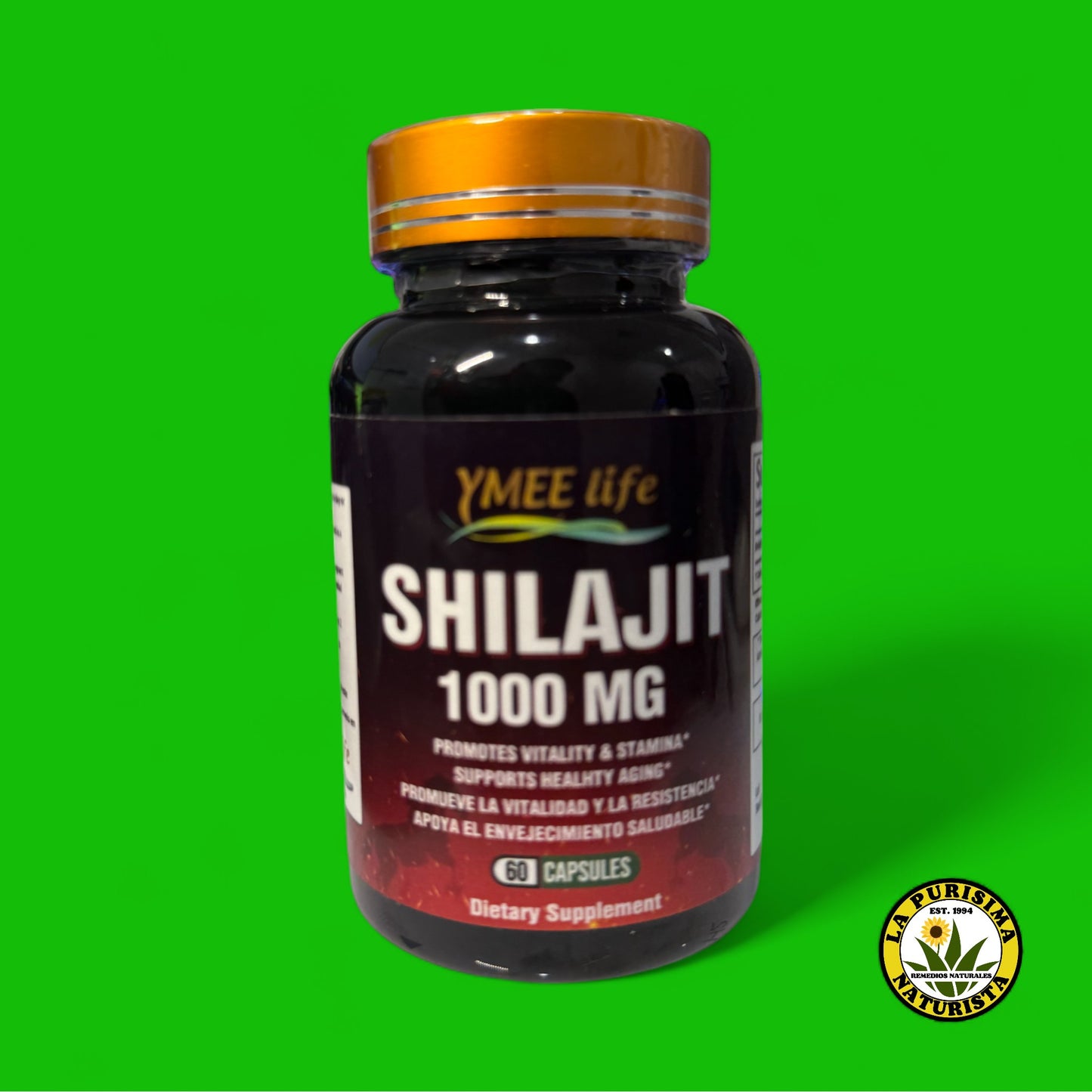 SHILAJIT 1000 MG (PROMUEVE LA VITALIDAD Y RESISTENCIA (60 CAPSULAS)