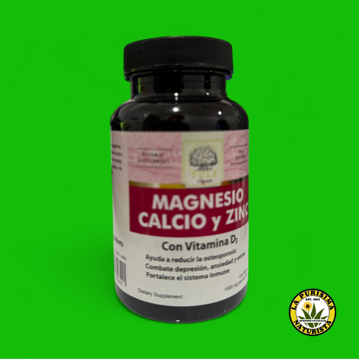 MAGNESIO CALCIO Y ZINC (MULTIBENEFICIOS) 100 TABLETS 1000 MG PER SERVING