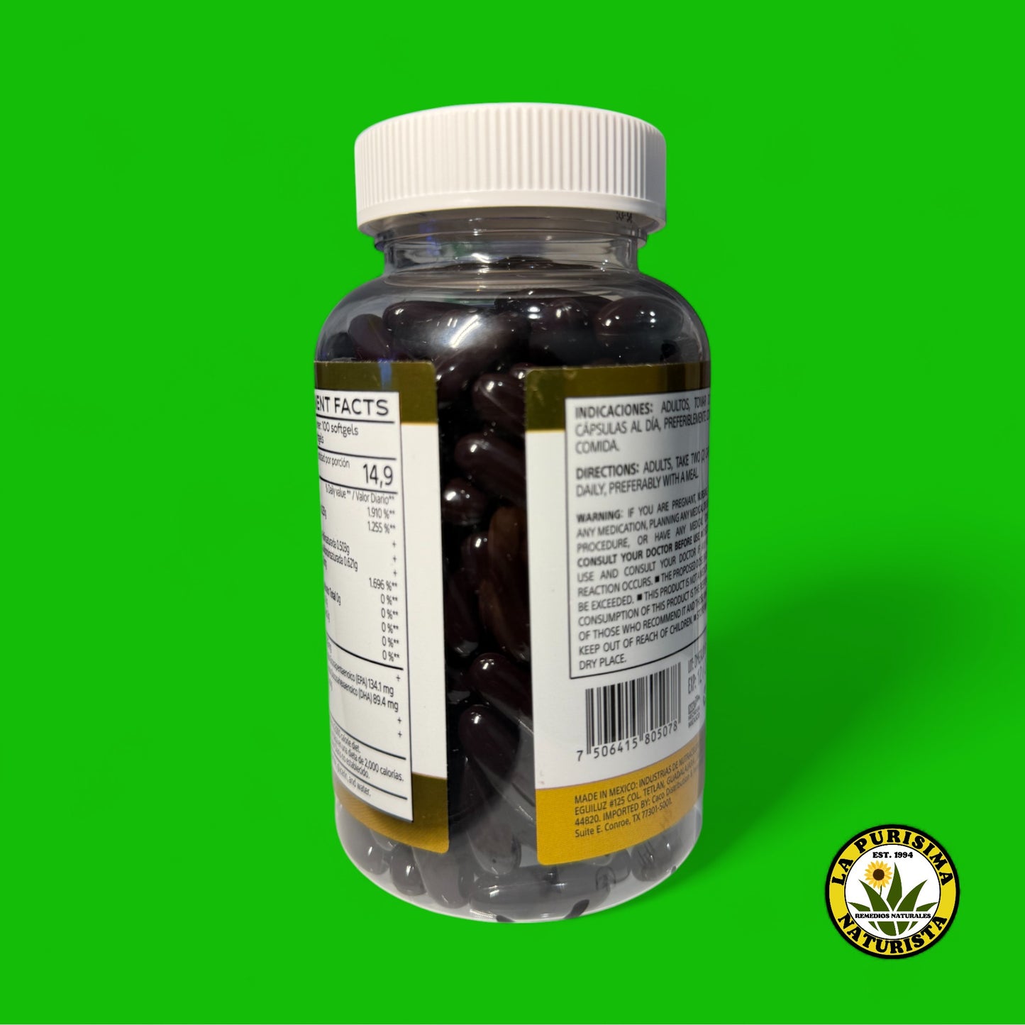 OMEGA 3 CON AJO NEGRO 200 SOFTGELS DE 1000 MG