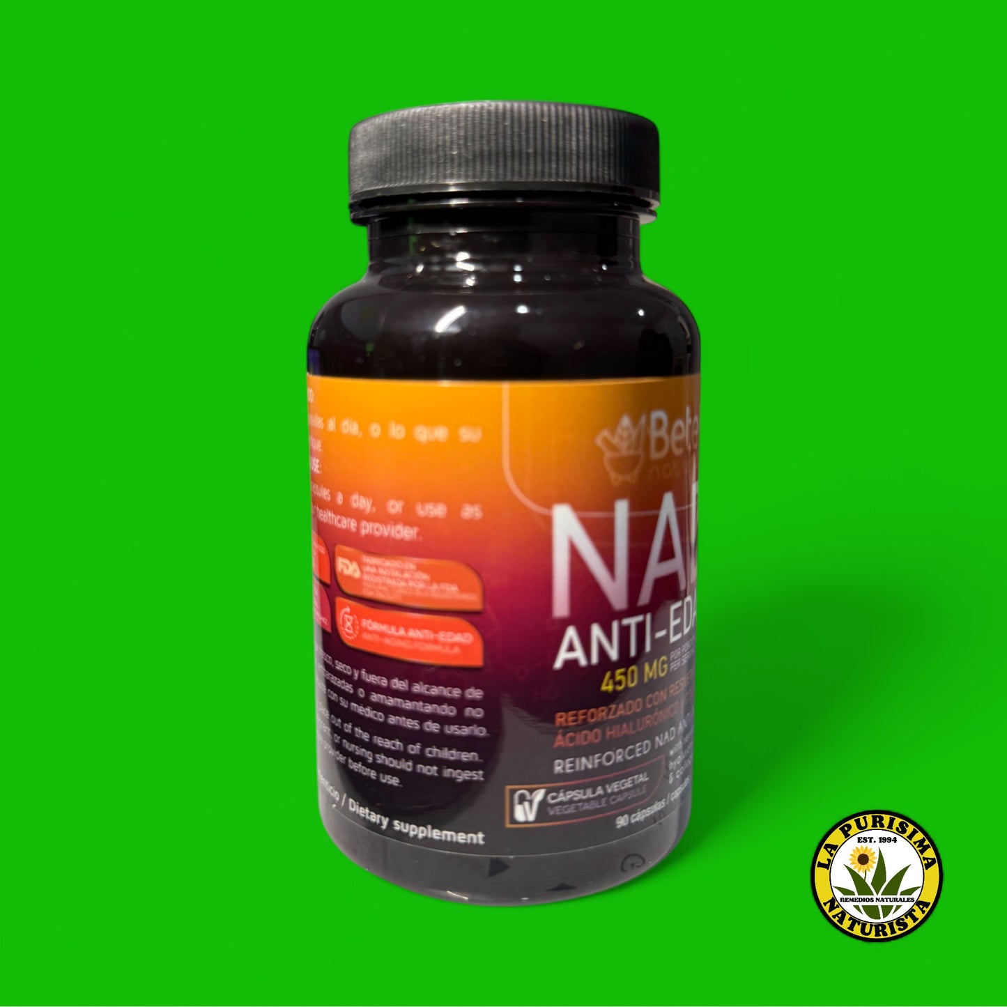 NAD ANTI-EDAD 450 MG CON 90 CAPSULAS