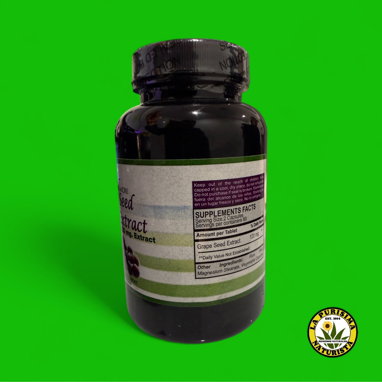 GRAPE SEED EXTRACT 120 MG EXTRACT 60 CAPSULES