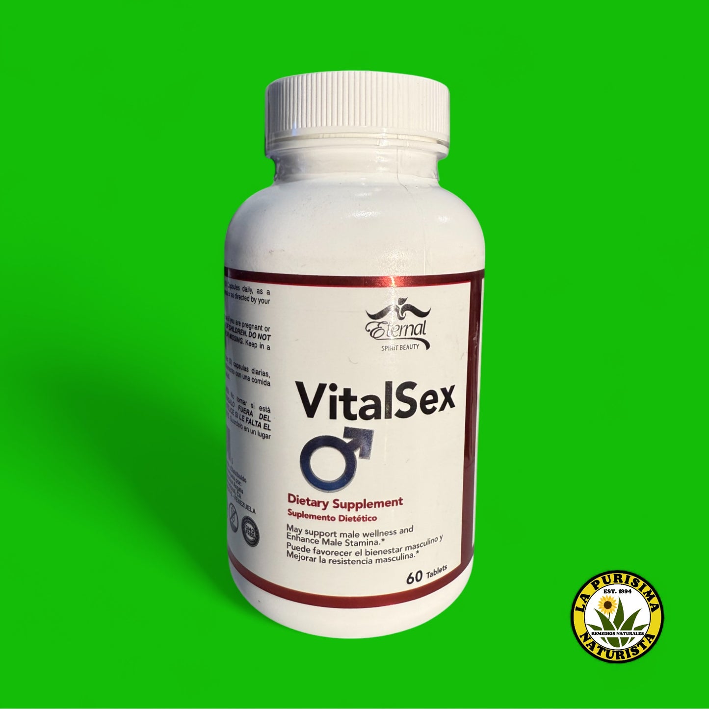 VITAL SEX FAVORECE LA VITALIDAD Y RESISTENCIA MASCULINA 60 TABLETS