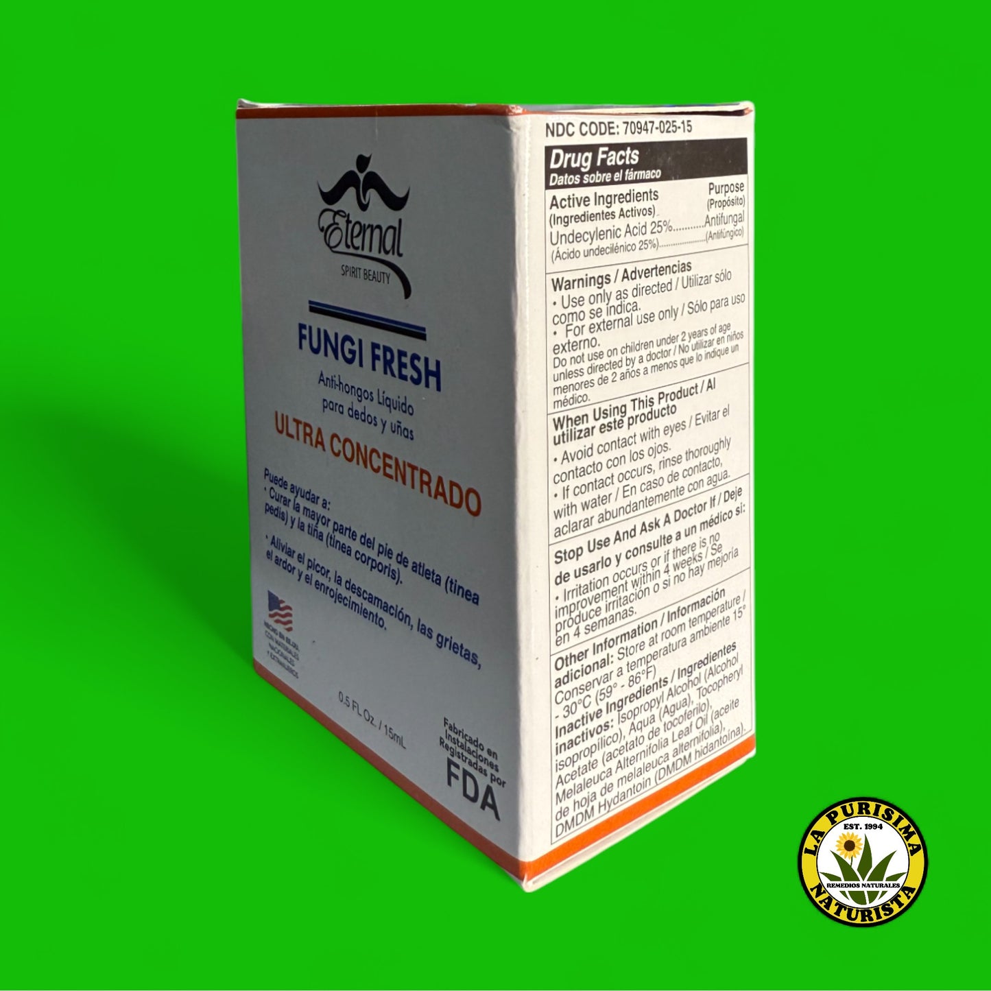 FUNGI FRESH ANTI-HONGOS LIQUIDO PARA DEDOS Y UÑAS 0.5 FL OZ / 15 ML