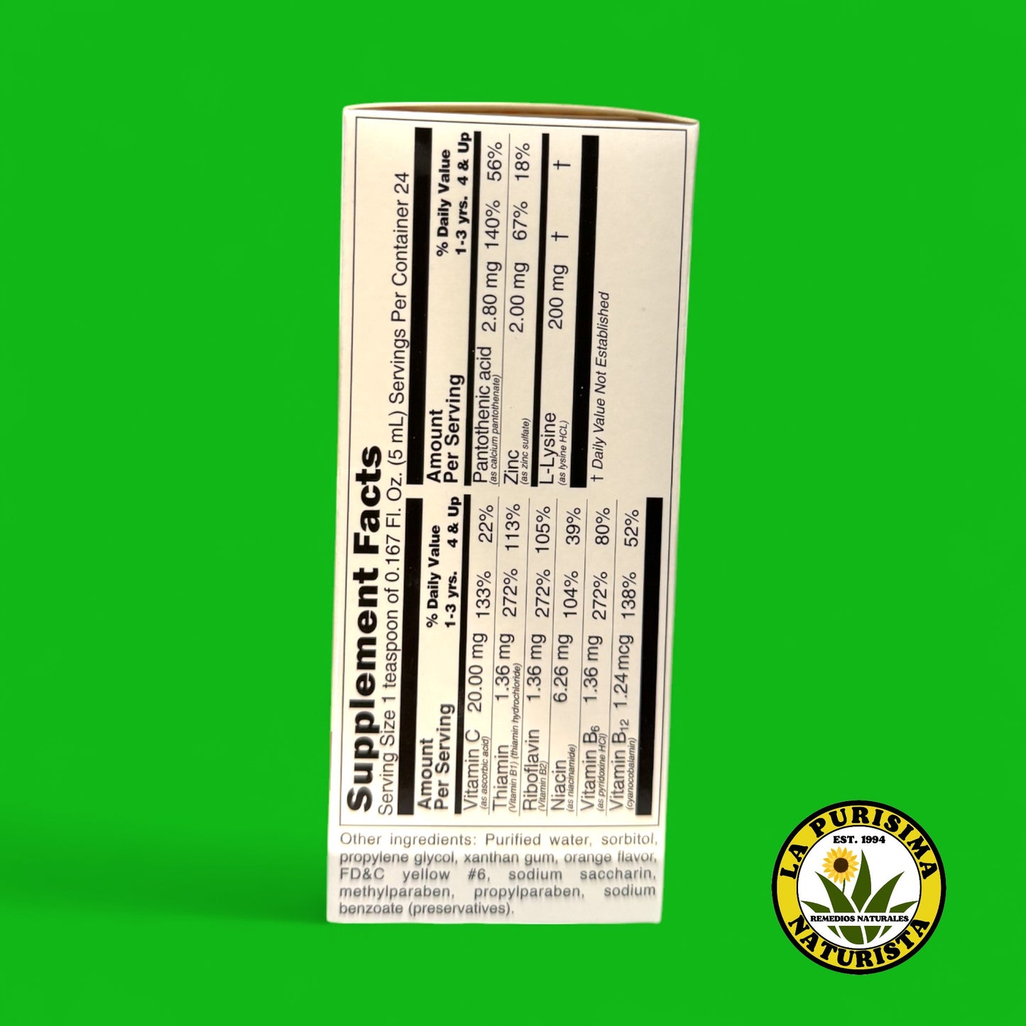KOMILON JARABE SABOR NARANJA 4 FL OZ.