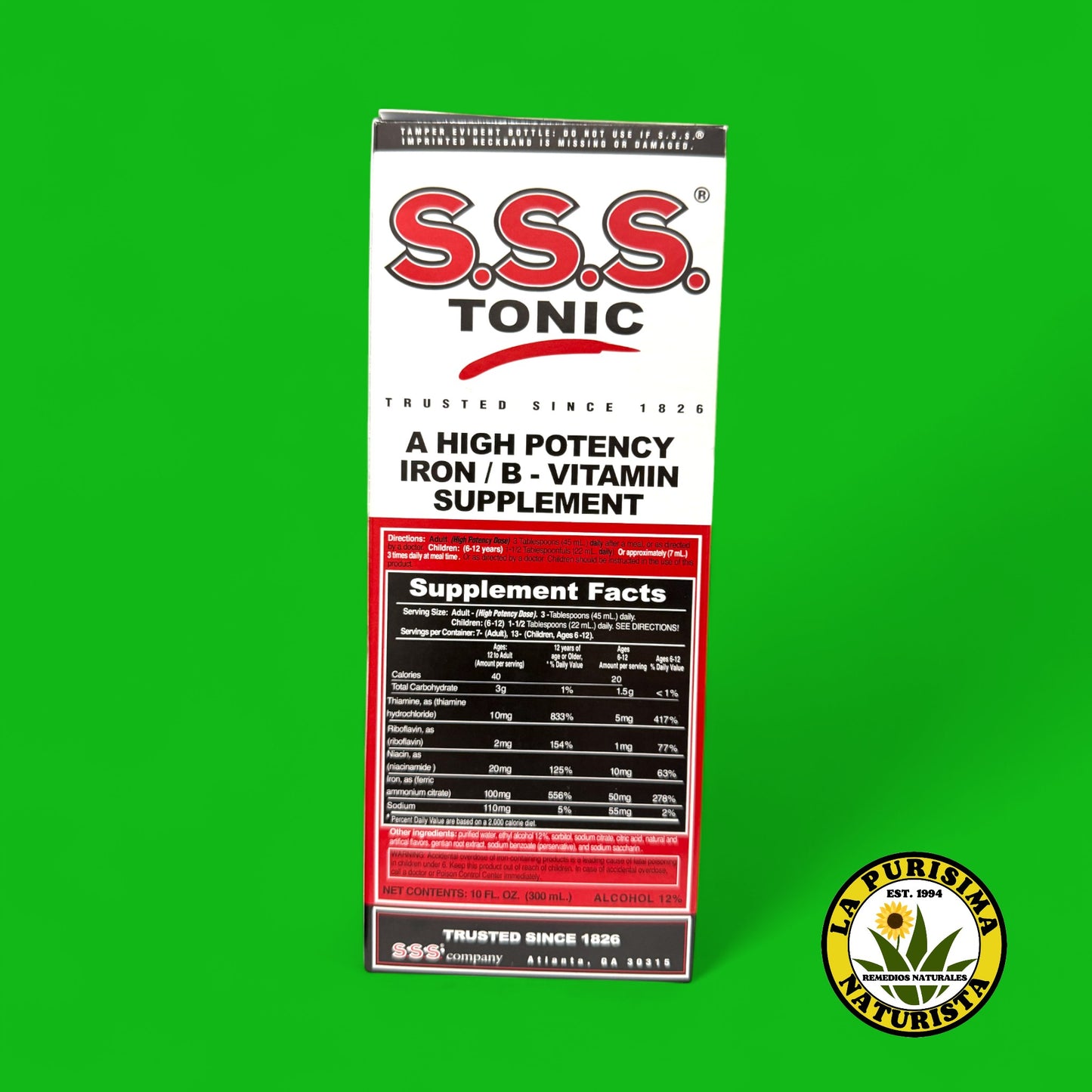 S.S.S. TONICO MULTIVITAMICO 10 FL.OZ