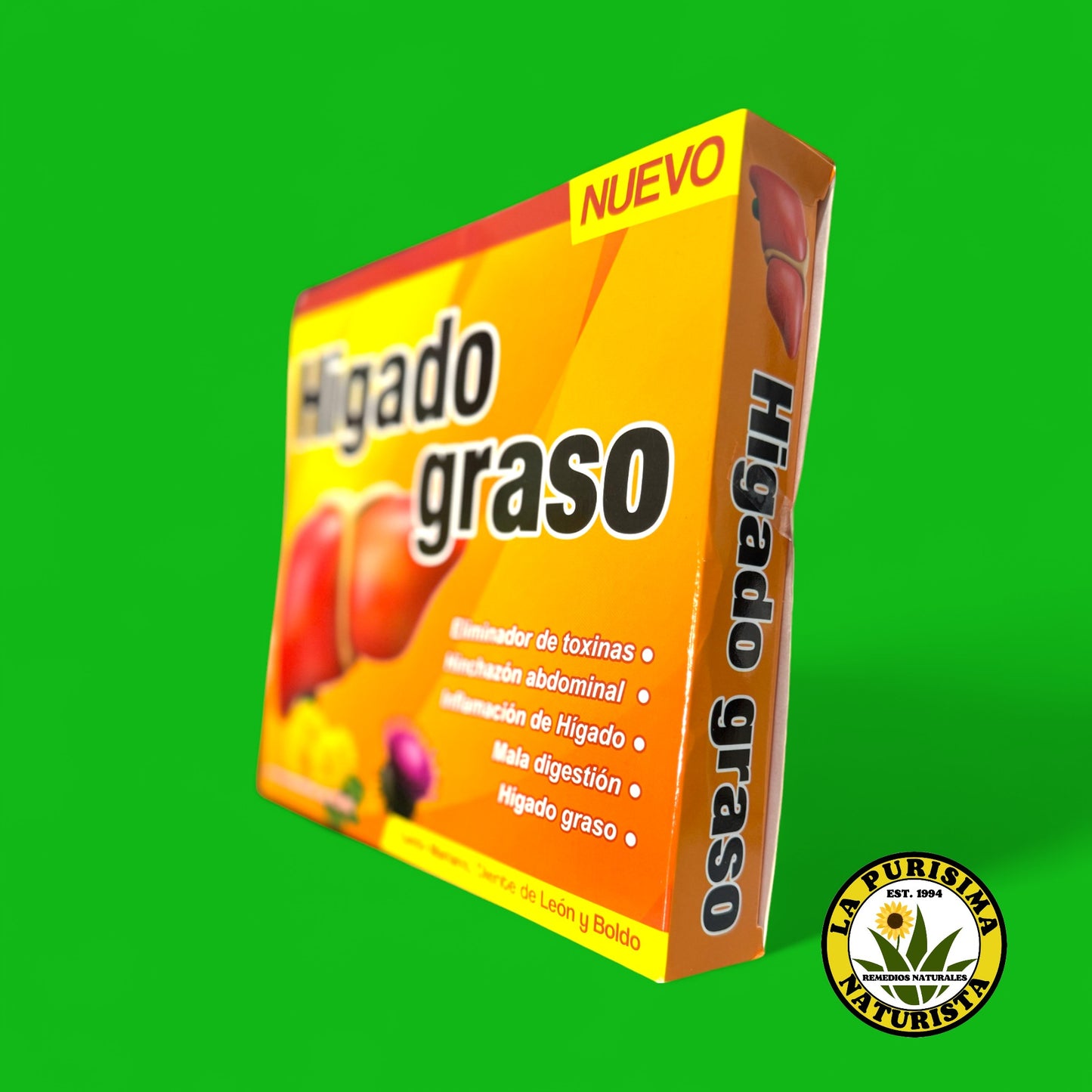 HIGADO GRASO CON 10 MICROBOTELLAS DE 15 ML