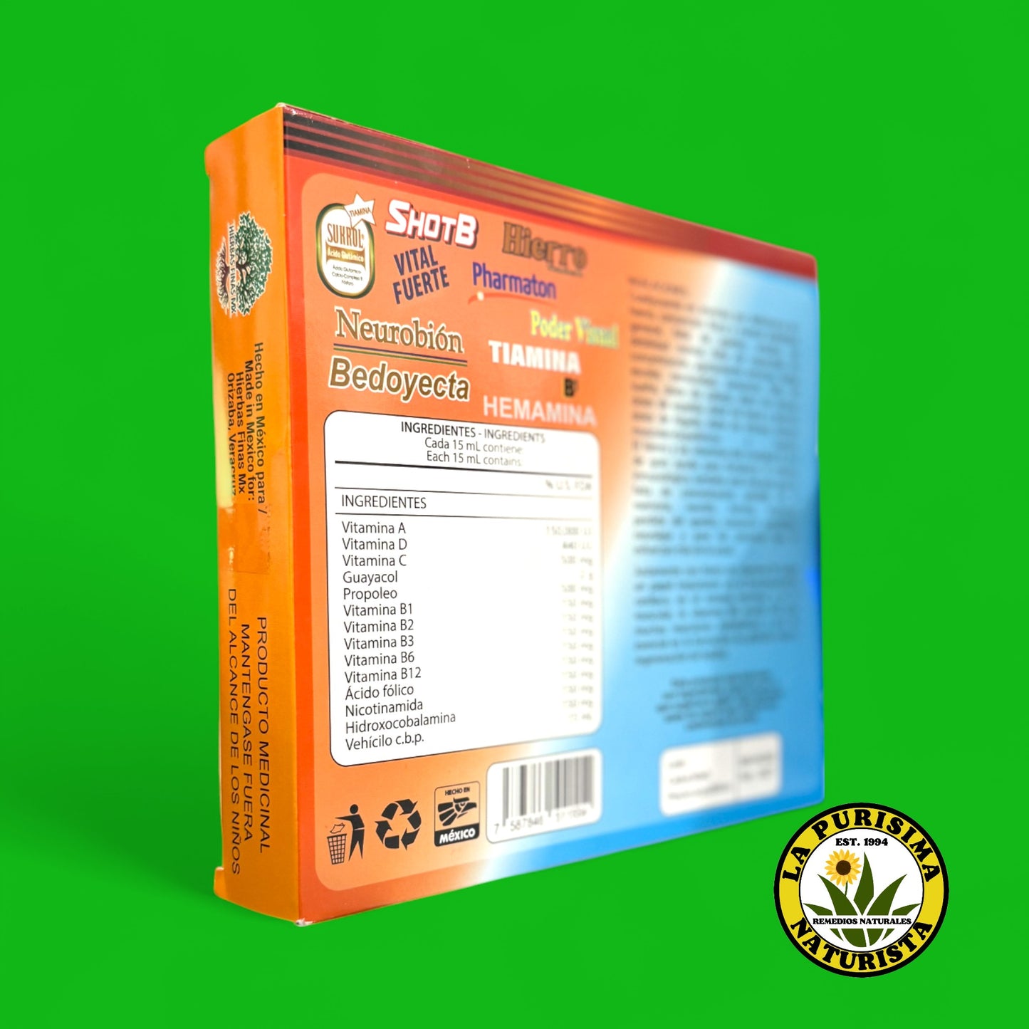 HIERRO 10 EN 1 CON 10 MICROBOTELLAS DE 15 ML
