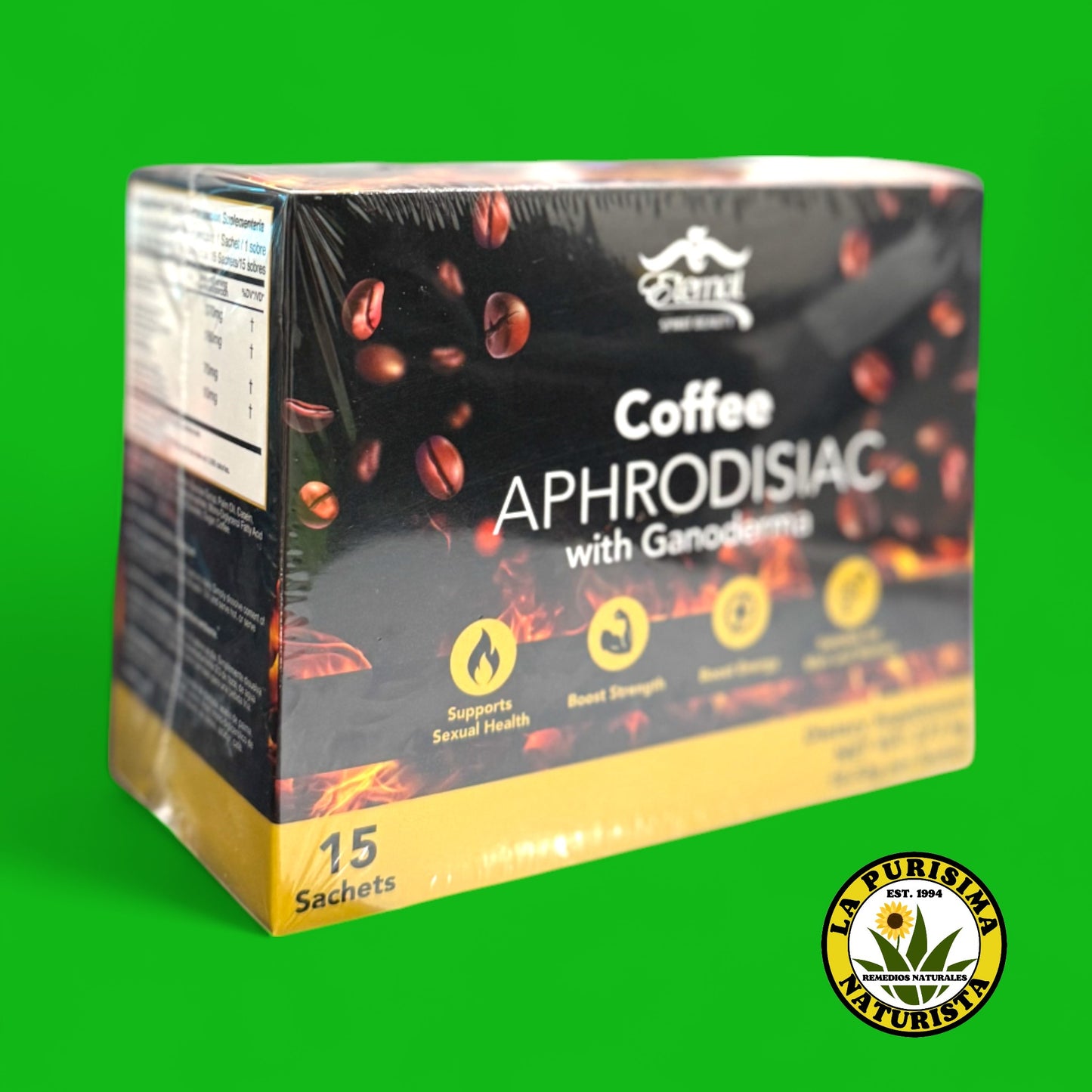 COFFEE APHRODISIAC WITH GANODERMA 15 SACHETS ETERNAL