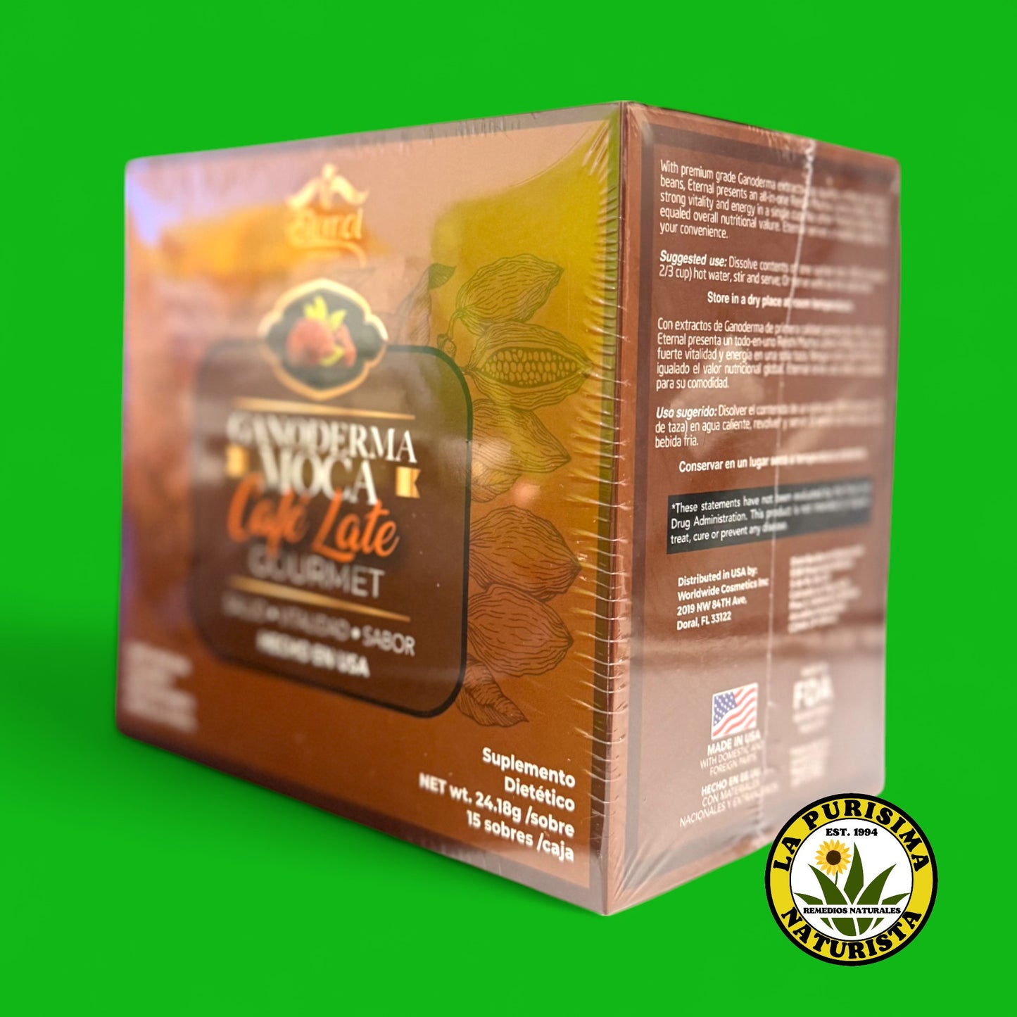 GANODERMA MOCA CAFE LATE GOURMET CAJA 15 SOBRES