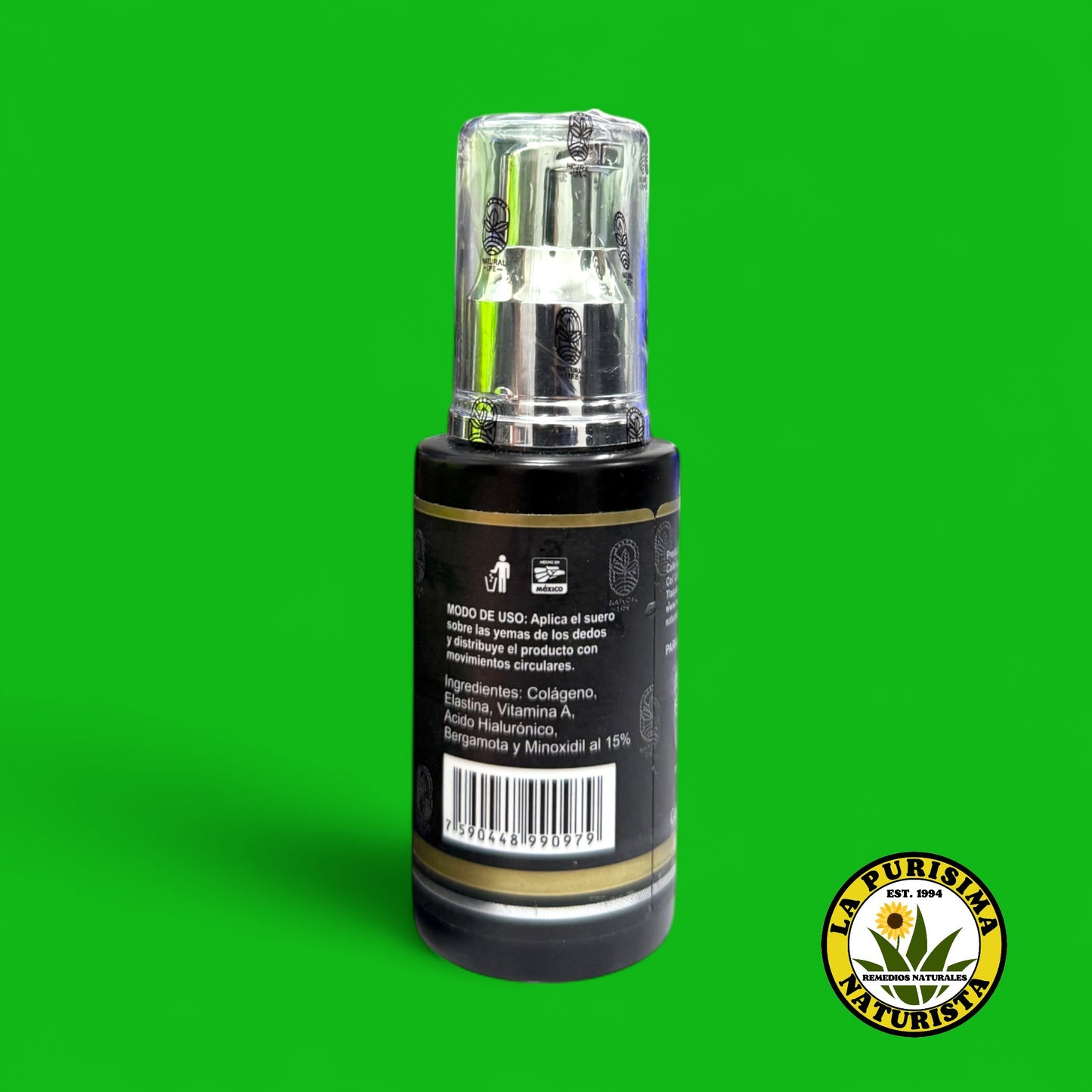 SUERO FACIAL DON BARBON MINOXIDIL 15% BERGAMOTA + BIOTINA 40 ML