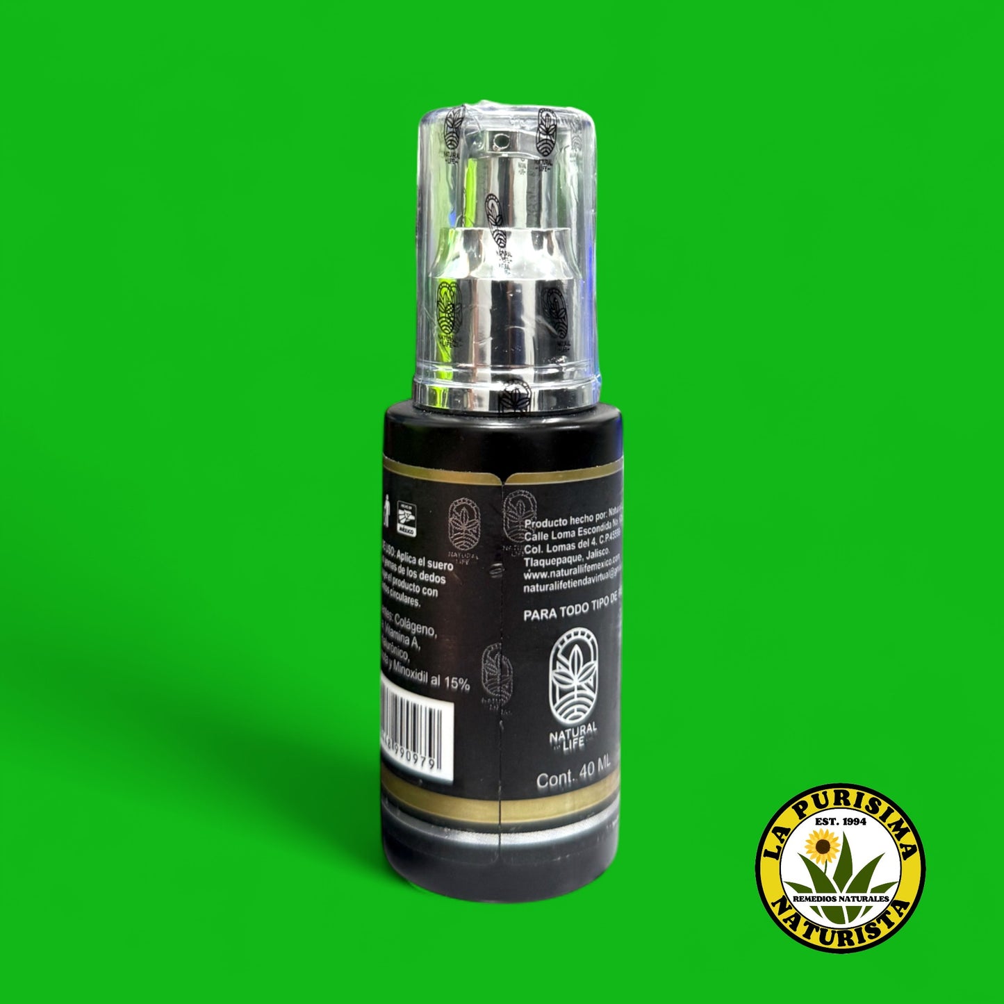 SUERO FACIAL DON BARBON MINOXIDIL 15% BERGAMOTA + BIOTINA 40 ML