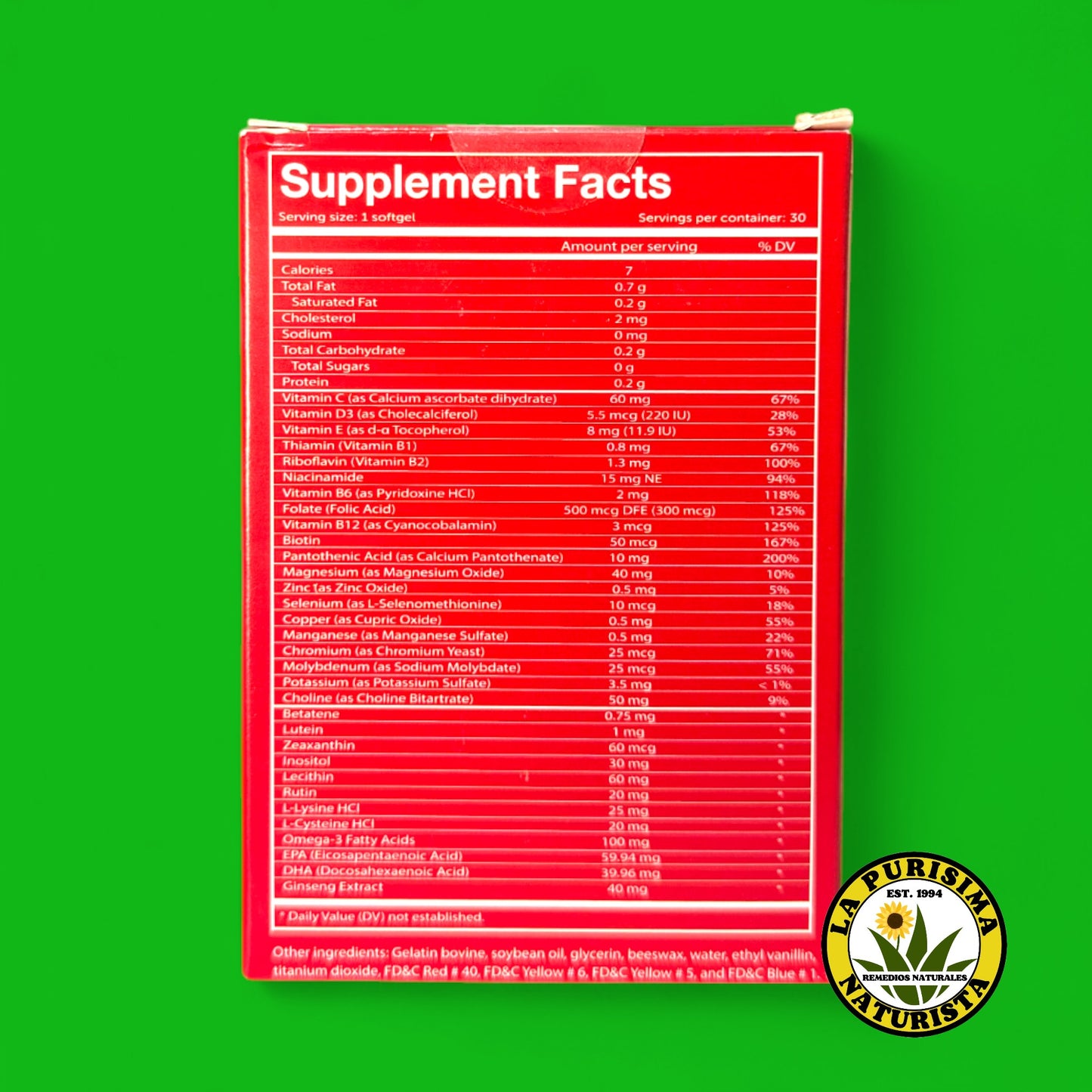 VIVIOPTAL ACTIVE 30 SOFTGELS