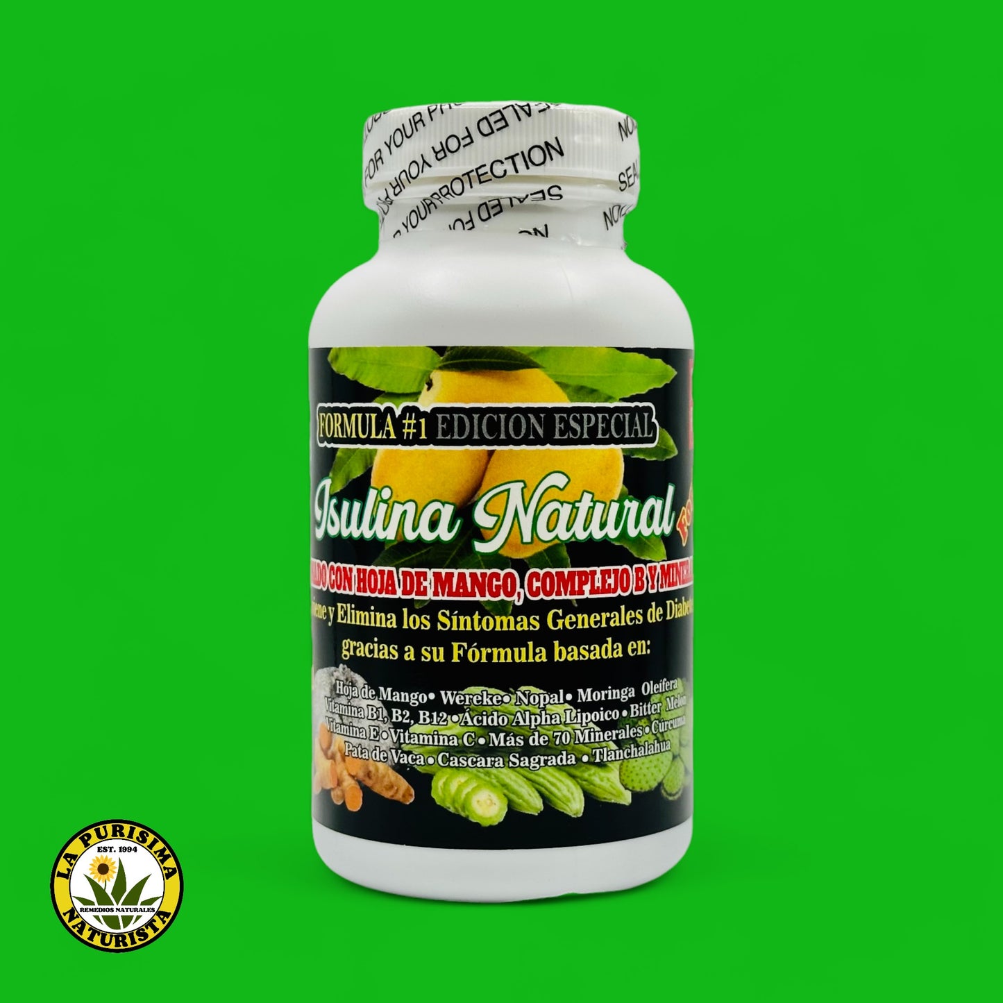 ISULINA NATURAL FORTE 60 TABLETAS LA PURISIMA NATURISTA ORIGINAL