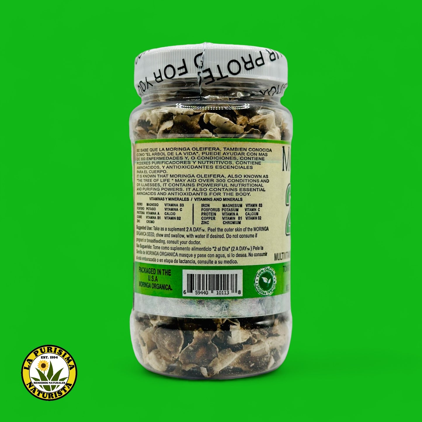 SEMILLAS DE MORINGA BOTE C/100