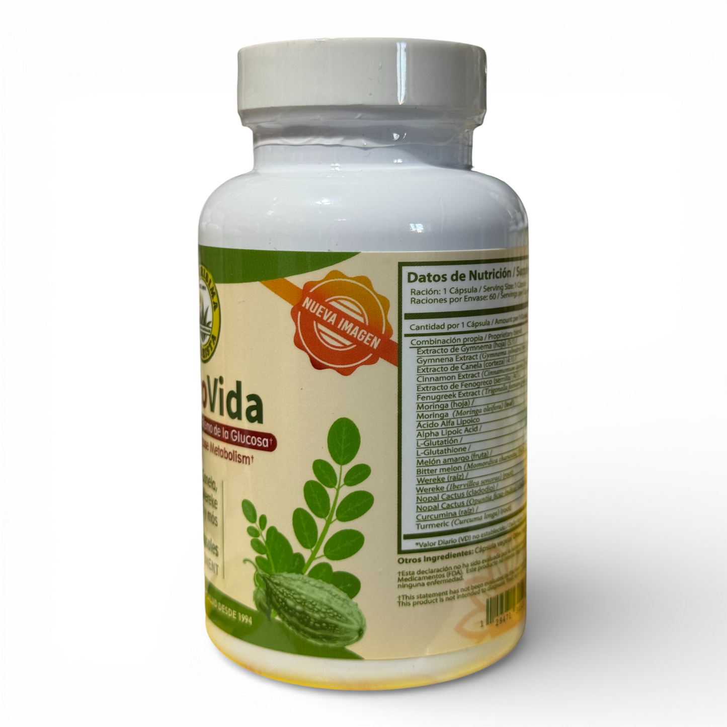 GlucoVida – Apoyo al Metabolismo de la Glucosa 60 Veggie Caps