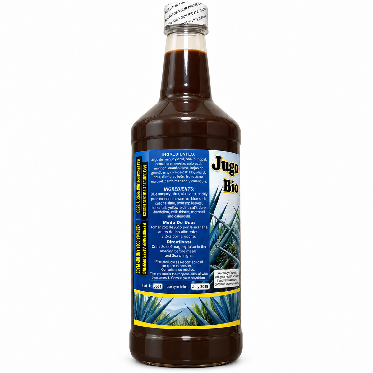 Jugo de Maguey con 15 Hierbas 1 Litro