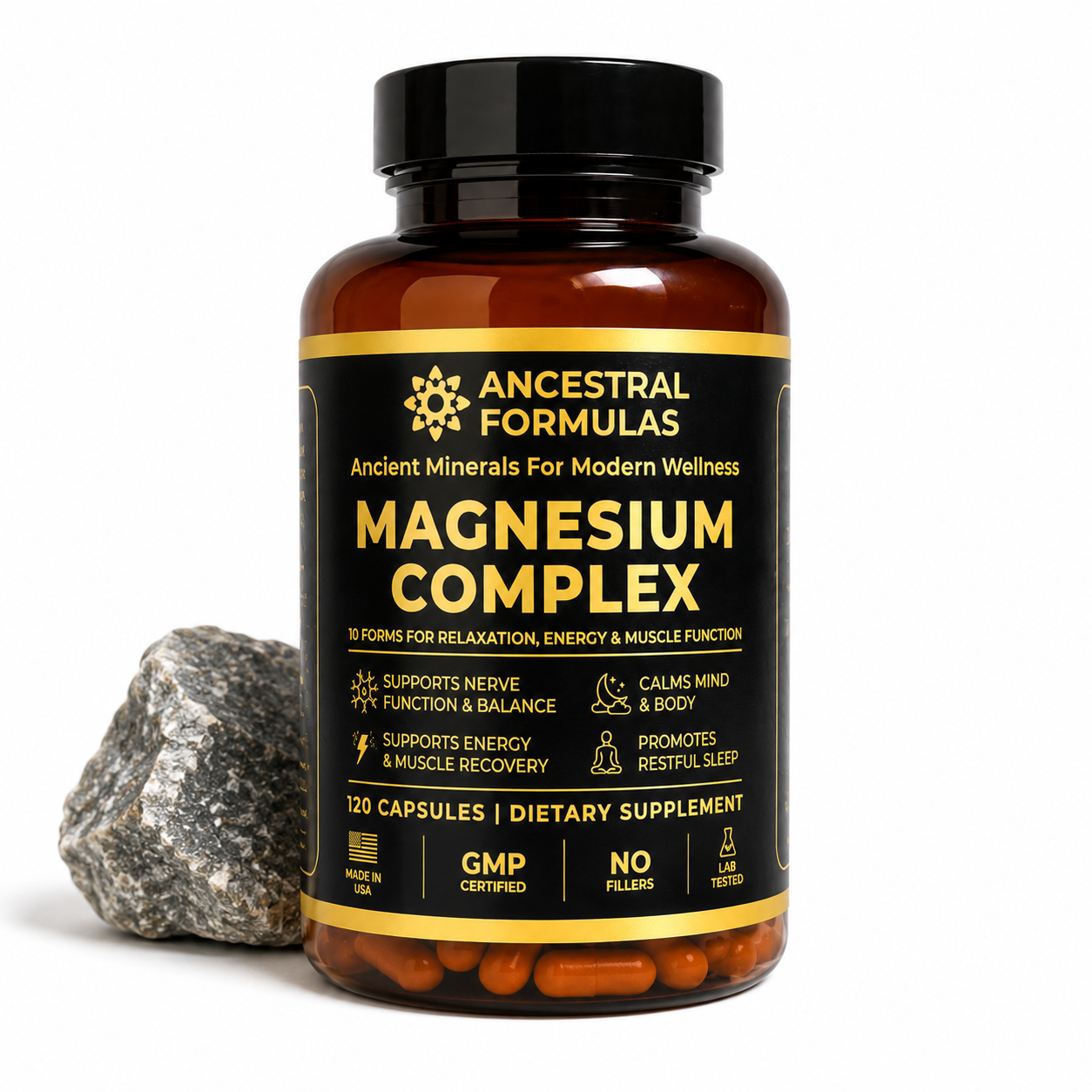 Magnesium Complex 120 Capsules – Mineral Supplement