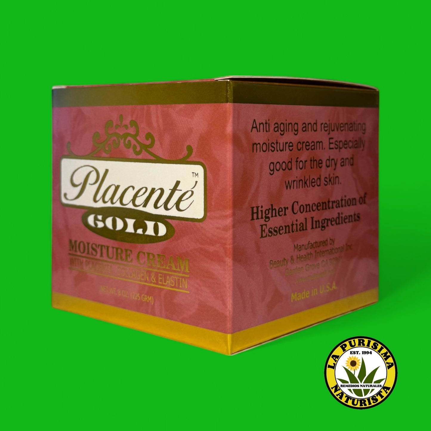 PLACENTE GOLD MOISTURE CREAM 8oz (225grm)