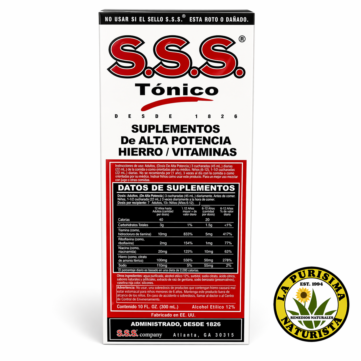 S.S.S. Tónico Multivitamínico 10 fl oz