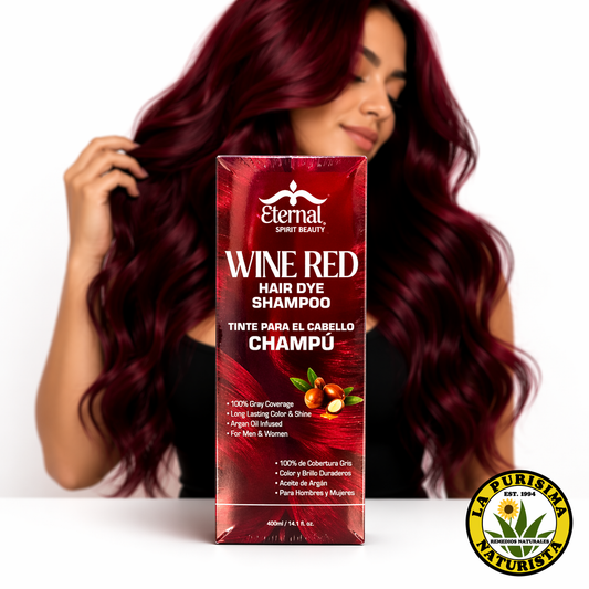 Shampoo Tinte Rojo Vino Eternal 400 ml