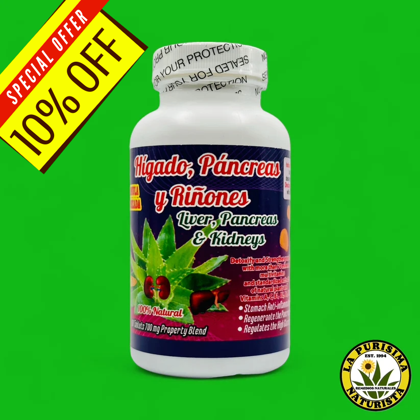 HIGADO PANCREAS Y RIÑONES 60 TABLETS LA PURSIMA NATURISTA