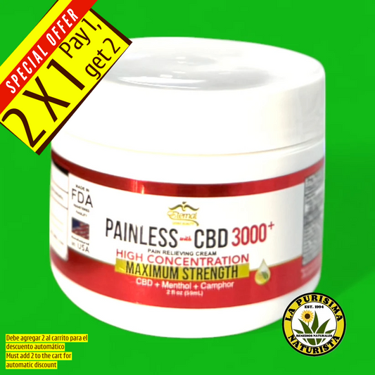 PAINLESS CBD OIL 3000+ HIGH CONCENTRATION 2 OZ