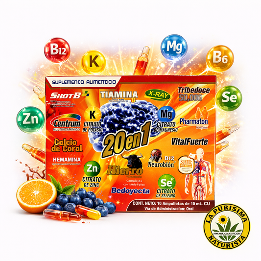 20 en 1 Ampolletas 15 ml