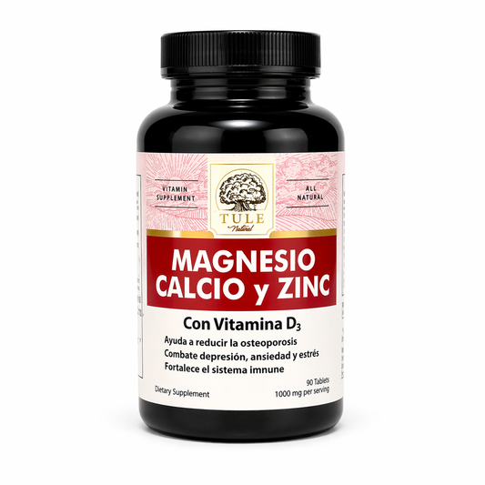 Magnesio Calcio y Zinc 100 Tabletas