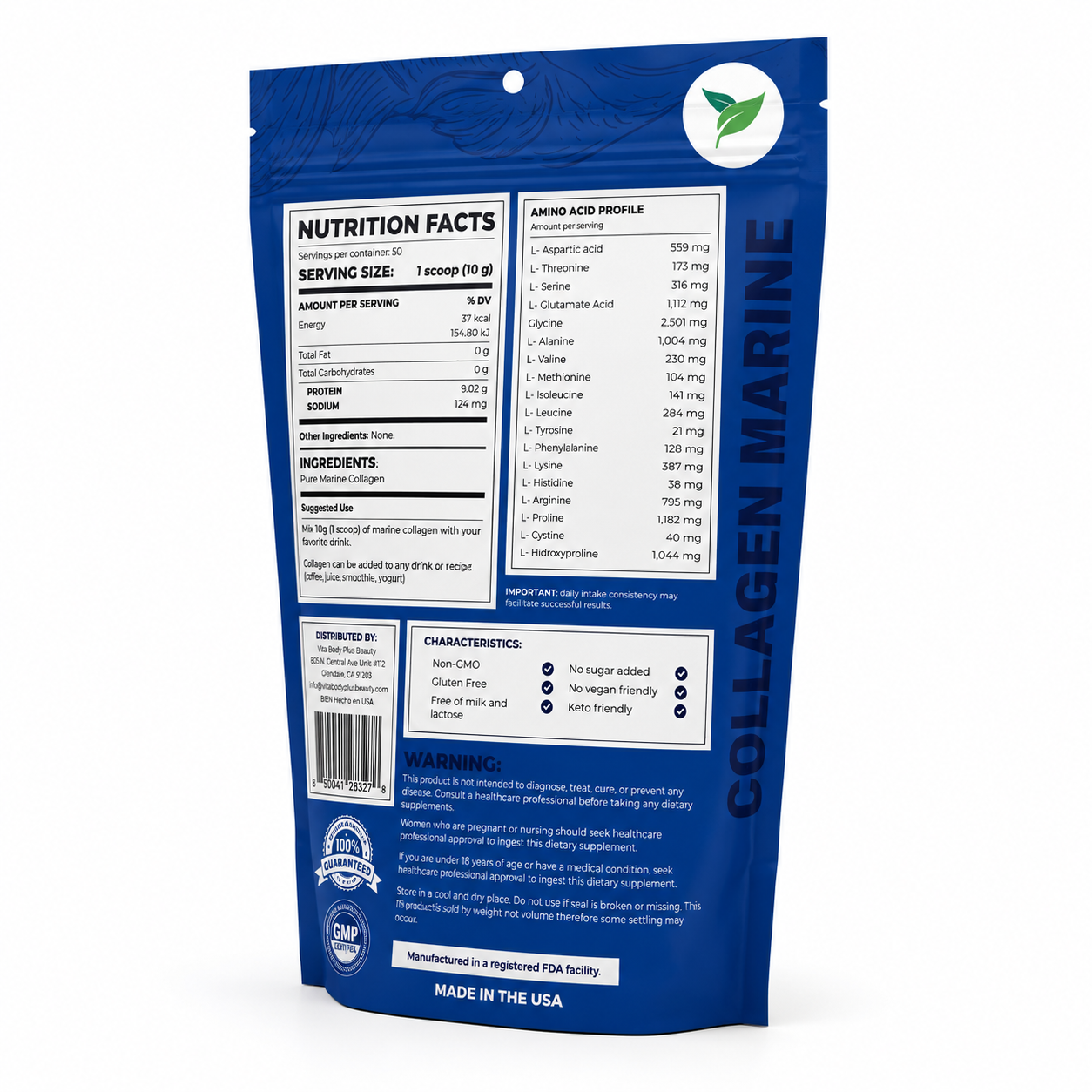 Marine Collagen Powder 500g – Beauty & Wellness Support