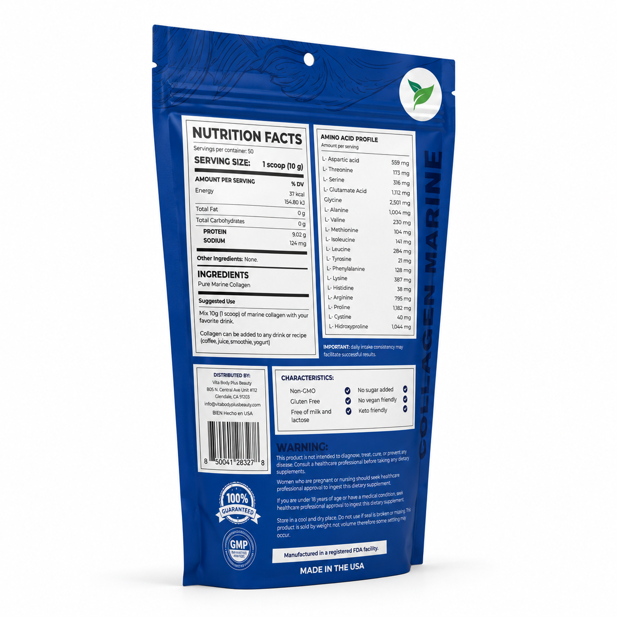 Marine Collagen Powder 500g – Beauty & Wellness Support